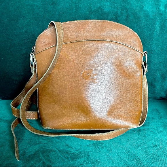 Longchamp Bags Longchamp Brown Pebbled Leather Medium Size